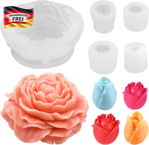 Silikonform blumen für kerzen - silikonform,