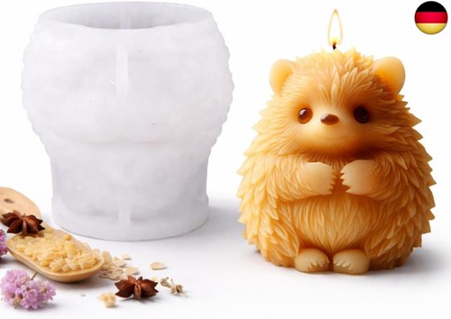 Igel kerzenform - 3d,
