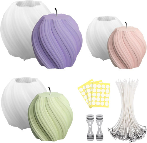 Silikon kerzenformen set für - silikon-kerzenformen,