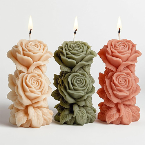 Silikon kerzenformen blumen - silikon,