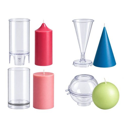 Kerzenformen set teilig - set, 4‑teilig