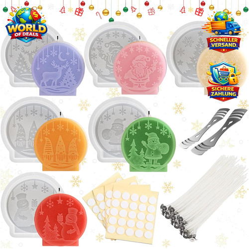 Kerzen silikonformen set - kerzen,