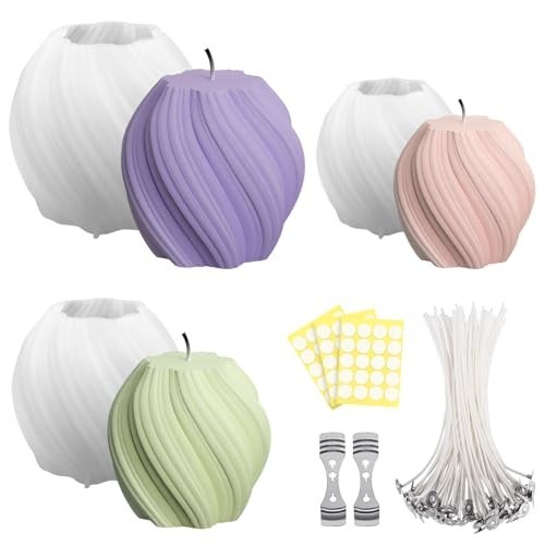 Silikon kerzenformen set für - silikon-kerzenformen,