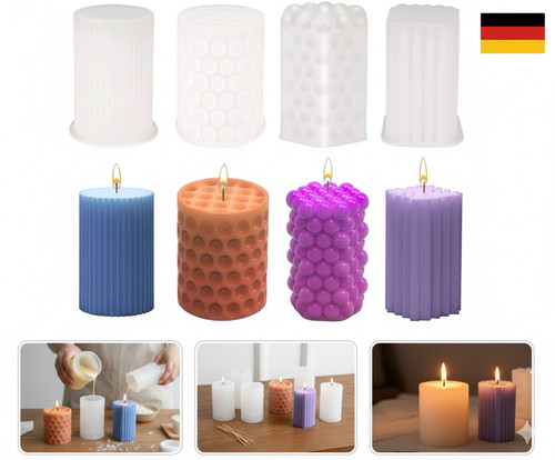 Kerzenform silikon stück 3d - 4,