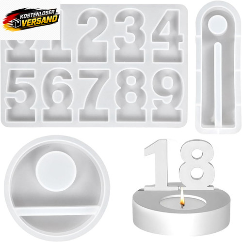 Kerzen silikonformen set - silikonformen,